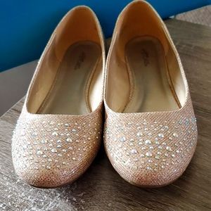 Hot Cakes size 11w Sparkly Flats